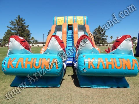 Big Kahuna dual lane water slide rental Phoenix Arizona